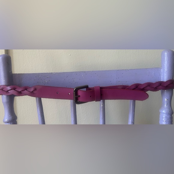 Retro Vintage 70’s 80’s Purple Braided Skinny Belt by Eddie Bauer - Picture 2 of 6